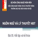 LTHDT   bài 05 kết tập và kế thừa 