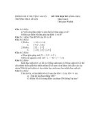 Đề kiểm tra hk 1