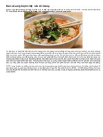 BÚN CÁ LONG XUYÊN