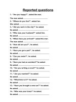 reported question