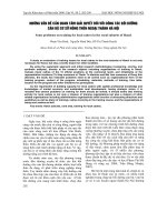 NHữNG VấN Đề CầN QUAN TÂM GIảI QUYếT ĐốI VớI CÔNG TáC BồI DƯỡNG CáN Bộ CƠ Sở NÔNG THÔN NGOạI THàNH Hà NộI