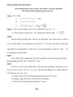 Đề + Đáp án KSCL Toán 6