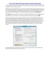 Tối ưu tốc độ kết nối Internet theo cách đơn giản nhất