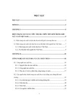 CÔNG NGHỆ SẢN XUẤT BIA VÀ CÁC CHẤT THẢI