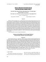 CHỌN LỌC DÒNG NGÔ CÓ KHẢ NĂNG CHỊU HẠN DỰA TRÊN KIỂU HÌNH VÀ MARKER PHÂN TỬ