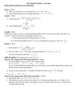 Đề thi và đáp án ĐH khối A năm 2006