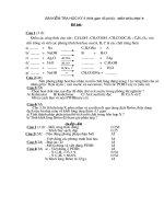 Đề kiểm tra HKII Hóa Học 9