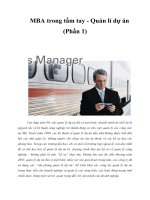 MBA trong tầm tay   quản lí dự án (phần 1) 