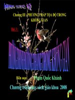 Chương III - Bài 3 : Phương trình đường thẳng trong Không gian