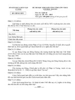 ĐỀ THI HỌC SINH GIỎI VÒNG TỈNH LỚP 9 THCS NĂM HỌC 2010-2011 MÔN LỊCH SỬ - SỞ GIÁO DỤC VÀ ĐÀO TẠO CÀ MAU