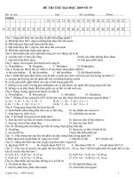 Đề đại học tham khảo 19