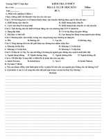 đề kiểm tra 15'''' địa 10 đề A