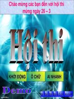 HOẠT ĐỘNG NGOÀI GIƠ