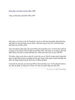 Công cụ khôi phục mật khẩu office 2007 