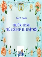 phuong trinh chua gia tri tuyet doi