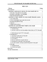 Các giải pháp đưa ra vê phát triển làng nghề ở tỉnh Bắc Giang