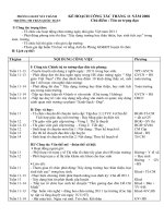 Lịch công tác tháng 11/2008