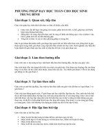 PHƯƠNG PHÁP DẠY HỌC TOÁN CHO HỌC SINH TRUNG BÌNH