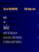 GDMT Thiết kế mẫu môdun