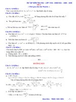 ĐỀ 5 ÔN KIỂM TRA HK2 - 11NC - 2009