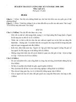 Đề kiểm tra Lịch Sử 6