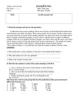 Kiểm tra tiêng anh tiết 59 lớp 9