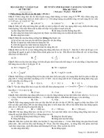 Đê Vật Lý ĐH 4 (có đáp án)