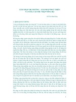 XÂM NHẬP THỊ TRƯỜNG - GIẢI PHÁP PHÁT TRIỂN và NÂNG CAO THU NHẬP NÔNG hộ 