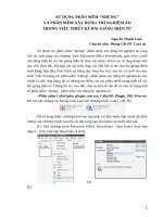 Sử dụng phần mềm nhúng và thiết kế thí nghiệm ảo