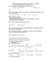 DE CUONG ON TAP CUOI NAM TOAN 11