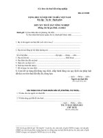 ĐƠN XIN THUÊ ĐẤT NÔNG NGHIỆP