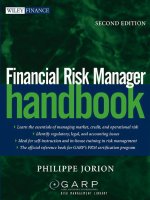 Finacial risk manager handbook 