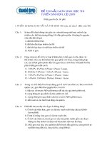 de thi mau DH 2009 bao tuoi tre TK cuc khao thi cua BO len xem rất hay