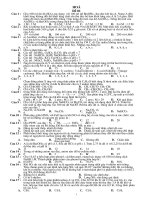 Đề thi thử đại học mẫu theo bộ giáo dục