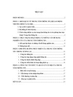 THỰC TRẠNG HOẠT ĐỘNG VÀ NHỮNG VẤN ĐỀ ĐANG NGHIÊN CỨU CỦA TRUNG TÂM THÔNG TIN