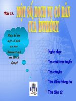 một số dịch vụ internet