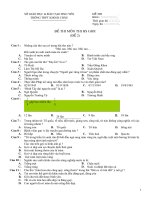 Trắc nghiệm hsg 5