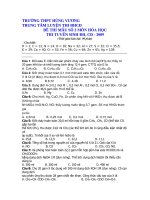 Đề Thi Thử ĐH  Môn Hóa (có đáp án)