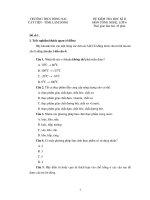 ĐỀ KIỂM TRA HỌC KÌ II MÔN CÔNG NGHỆ, LỚP 6 TRƯỜNG THCS ĐỒNG NAI, CÁT TIÊN - TỈNH LÂM ĐỒNG