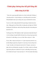 Chinh phục đường đua thế giới bằng đôi chân từng bị tê liệt 