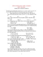 ĐE THI THU DH 2009 va DAP AN