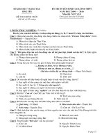 Đề thi vào 10 tỉnh Hưng Yên 2009-2010