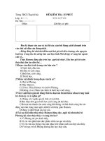 Kiển tra 15 ph van