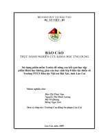 NCKH ƯD - Sử dụng phần mềm Yenka để nâng cao kết quả học tập  phần Hình học không gian của học sinh lớp 8