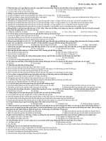 đề thi thử Cao đẳng-Đại học-2009