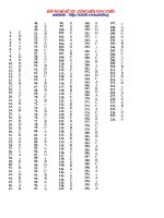 Đáp án phần điện xoay chiều - Mã đề 100