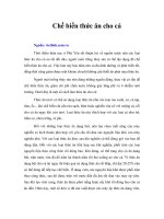 Chế biến thức ăn cho cá 