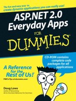 ASP NET 2 0 everyday apps for dummies