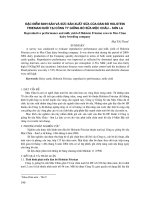 Đặc điểm sinh sản và sức sản xuất sữa của đàn bò Holstein Friesian nuôi tại Công ty giống bò sữa Mộc Châu – Sơn La