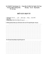 Mẫu biên bản họp tổ